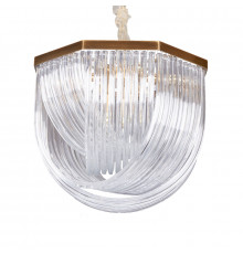 Светильник подвесной Delight Collection Murano Glass A001-554 L9 brass/clear