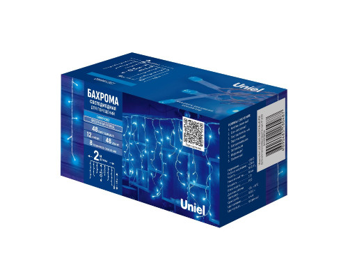 Дополнительное фото Гирлянда Uniel ULD-B2005-048/DTA BLUE IP20 UL-00010937: Купить в Интернет магазин освещения GCSVET.RU