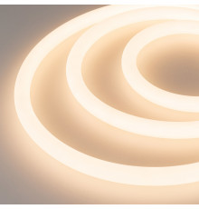 Лента светодиодная (герметичная) Arlight MOONLIGHT-TOP-A336-D18mm 24V Warm3000 360deg (14.4 W/m, IP65, 2835, 5m, wire x1) 038754