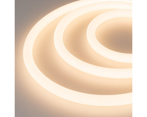 Основное фото Лента светодиодная (герметичная) Arlight MOONLIGHT-TOP-A336-D18mm 24V Warm3000 360deg (14.4 W/m, IP65, 2835, 5m, wire x1) 038754: Купить в Интернет магазин освещения GCSVET.RU