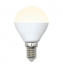 Светодиодная лампочка Uniel Multibright G LED-G45-6W/WW/E14/FR/MB PLM11WH картон