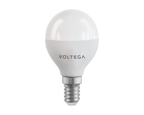 Основное фото Светодиодная лампа для диммера Voltega E14 5W 2700К шар матовый 2428: Купить в Интернет магазин освещения GCSVET.RU