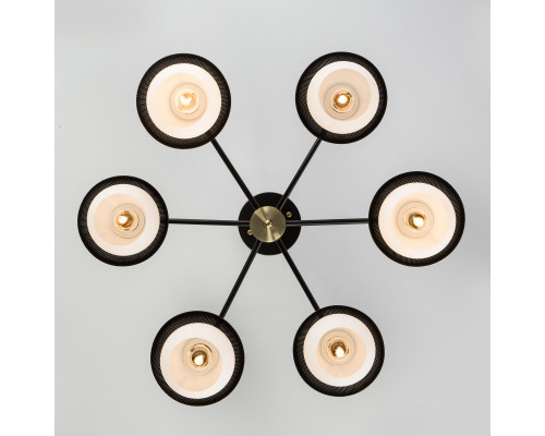 Дополнительное фото Люстра потолочная Eurosvet 70106/6 черный: Купить в Интернет магазин освещения GCSVET.RU