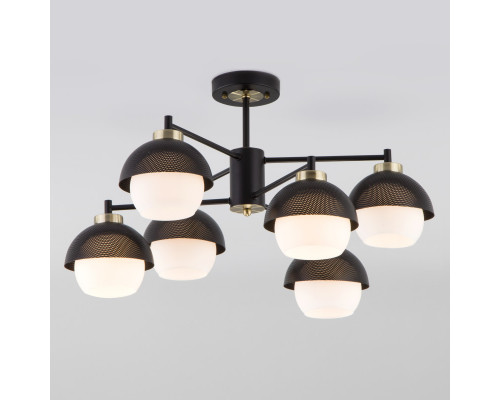 Основное фото Люстра потолочная Eurosvet 70106/6 черный: Купить в Интернет магазин освещения GCSVET.RU