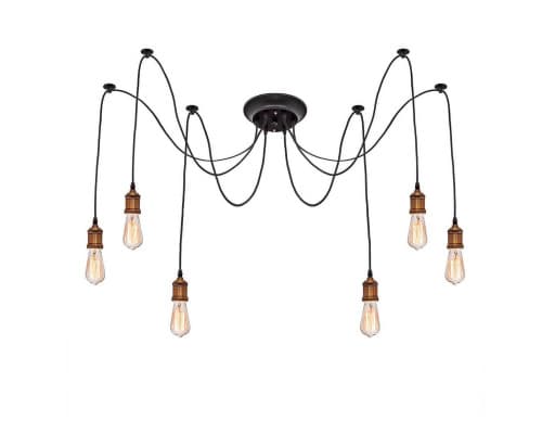 Дополнительное фото Люстра подвесная "паук" LOFT IT Spider Loft1162A/6: Купить в Интернет магазин освещения GCSVET.RU