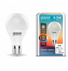 Светодиодная лампа для диммера Gauss E27 8,5W 2700-6500K матовая 1130112