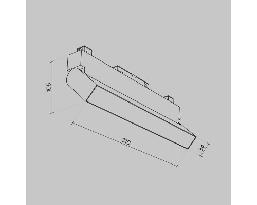 Дополнительное фото Светильник трековый Maytoni Technical Magnetic track TR013-2-20W4K-W: Купить в Интернет магазин освещения GCSVET.RU