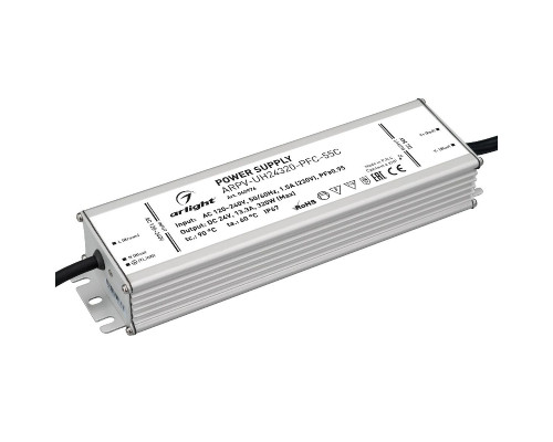 Основное фото Сетевой адаптер Arlight ARPV-UH24320-PFC-55C (24V, 13.3A, 320W, IP67) 040976: Купить в Интернет магазин освещения GCSVET.RU