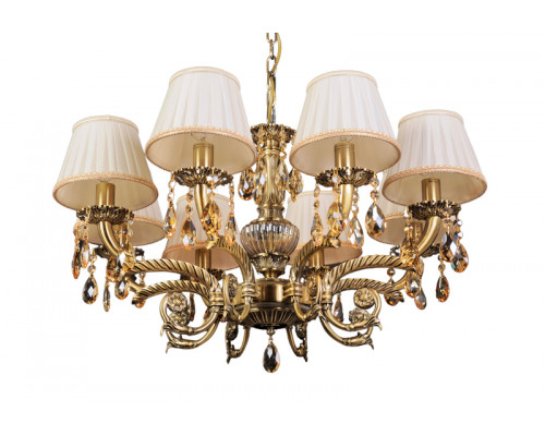 Основное фото Люстра подвесная Abrasax Sylvia L.8110-8BR CRISTAL-SHADE: Купить в Интернет магазин освещения GCSVET.RU