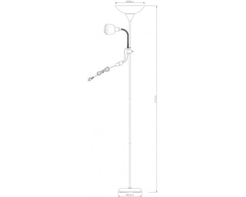 Дополнительное фото Напольный светильник Arte Lamp Duetto A9569PN-2SI: Купить в Интернет магазин освещения GCSVET.RU