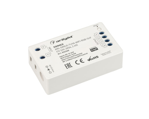 Основное фото Диммер Arlight ARL-Sirius-Tuya-WIFI-RGB-SUF (12-24V, 3x5A, 2.4G) 036360: Купить в Интернет магазин освещения GCSVET.RU