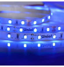 Лента светодиодная Uniel ULS-M11-2835-60LED/m-8mm-IP20-DC12V-4,8W/m-5M-BLUE PROFI катушка в герметичной упаковке