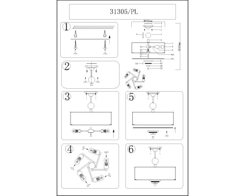 Дополнительное фото Светильник потолочный Newport 31305/PL М0057112: Купить в Интернет магазин освещения GCSVET.RU
