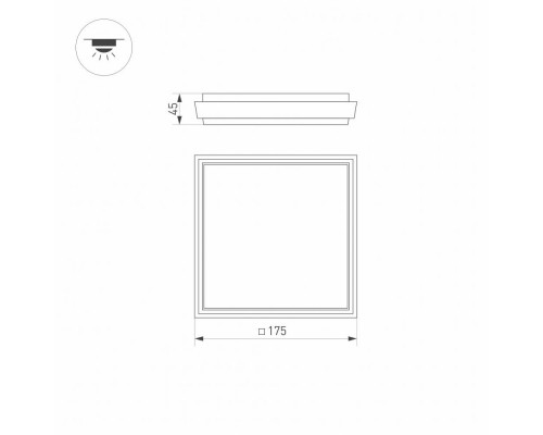 Дополнительное фото Светильник светодиодный уличный Arlight LGD-Area-S175x175-10W Warm3000 029951: Купить в Интернет магазин освещения GCSVET.RU