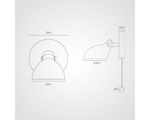 Дополнительное фото Настенный светильник ImperiumLoft Onder 204450-26: Купить в Интернет магазин освещения GCSVET.RU