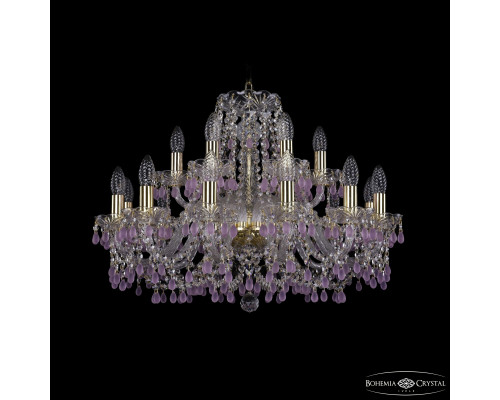 Основное фото Люстра подвесная Bohemia Ivele Crystal 1410/12+6/240 G V7010: Купить в Интернет магазин освещения GCSVET.RU