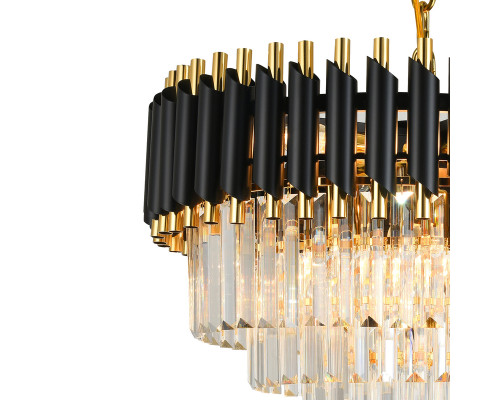 Дополнительное фото Люстра подвесная Natali Kovaltseva DARIAN 76017/10C GOLD BLACK: Купить в Интернет магазин освещения GCSVET.RU
