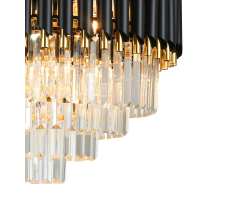 Дополнительное фото Люстра подвесная Natali Kovaltseva DARIAN 76017/10C GOLD BLACK: Купить в Интернет магазин освещения GCSVET.RU