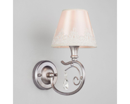 Основное фото Настенный светильник Eurosvet Incanto 60069/1 серебро: Купить в Интернет магазин освещения GCSVET.RU