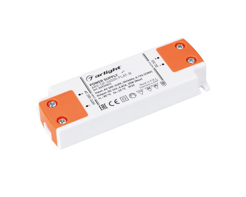 Основное фото Блок питания Arlight ARV-SP-24020-FLAT-B (24V, 0.83A, 20W) 029375(1): Купить в Интернет магазин освещения GCSVET.RU