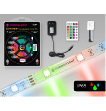 Лента светодиодная Ambrella Light LED Strip 12В 5050 7,2Вт/м RGB 5м IP65 GS2501