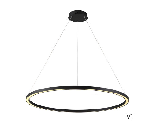 Основное фото Люстра подвесная Crystal Lux FORTUNA SP88W LED BLACK: Купить в Интернет магазин освещения GCSVET.RU