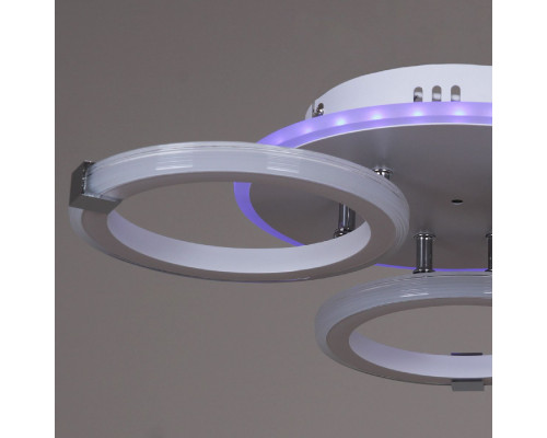 Дополнительное фото Люстра потолочная Reluce 06319-3.3-03 WH+CR (RGB): Купить в Интернет магазин освещения GCSVET.RU