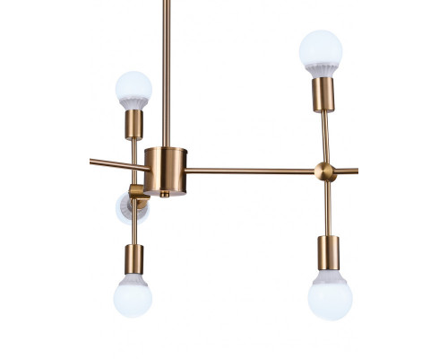 Дополнительное фото Люстра потолочная Natali Kovaltseva LOFT LUX 75130/6C GOLD: Купить в Интернет магазин освещения GCSVET.RU
