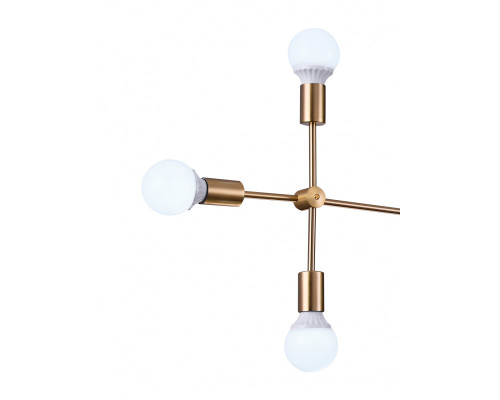 Дополнительное фото Люстра потолочная Natali Kovaltseva LOFT LUX 75130/6C GOLD: Купить в Интернет магазин освещения GCSVET.RU