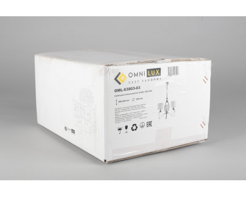 Дополнительное фото Люстра подвесная Omnilux Mellitto OML-63803-03: Купить в Интернет магазин освещения GCSVET.RU