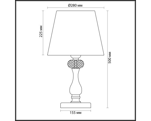 Дополнительное фото Лампа настольная Odeon Light Gaellori 3393/1T: Купить в Интернет магазин освещения GCSVET.RU