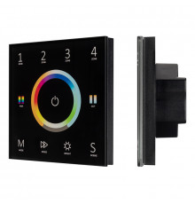Панель Arlight Sens Smart-P67-Multi Black (230V, 4 зоны, 2.4G) 028322