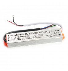 Блок питания для светодиодной ленты Feron LB007 40Вт 24В IP67 48055