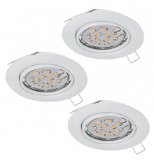 Светильник встраиваемый, комплект (3 шт.) Eglo Einbauspot led 75349