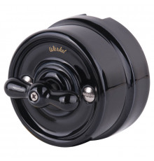 Выключатель на 4 положения двухклавишный Werkel Ретро черный W5620008 4690389166747