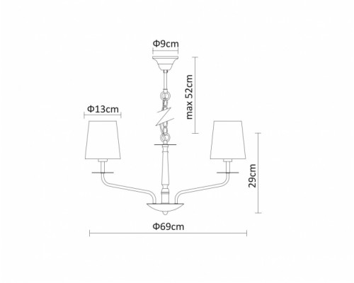 Дополнительное фото Люстра подвесная Arte Lamp A1048LM-8CC: Купить в Интернет магазин освещения GCSVET.RU