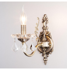 Настенный светильник Eurosvet 3281/1 античная бронза/прозрачный хрусталь Strotskis