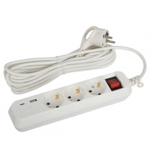 Удлинитель электрический Эра UB-3es-5m-USB Б0052899