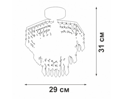 Дополнительное фото Светильник потолочный Vitaluce V5883-1/1PL: Купить в Интернет магазин освещения GCSVET.RU