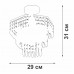 Дополнительное фото Светильник потолочный Vitaluce V5883-1/1PL: Купить в Интернет магазин освещения GCSVET.RU