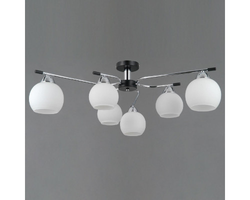 Дополнительное фото Потолочная люстра Illumico IL0638-6CSQ-24 CR BK LIBRA: Купить в Интернет магазин освещения GCSVET.RU