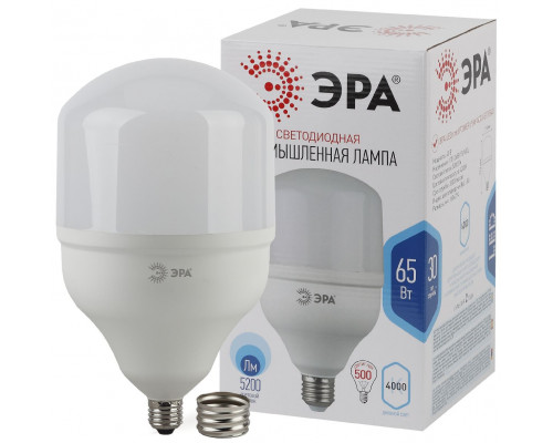 Основное фото Светодиодная лампочка Эра LED POWER T160-65W-4000-E27/E40 Б0027923: Купить в Интернет магазин освещения GCSVET.RU