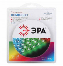 Лента светодиодная ЭРА 14,4W/m 60LED/m 5050SMD RGB 5M 5050kit-14,4-60-12-IP20-RGB-5m Б0043067