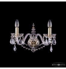 Настенный светильник Bohemia Ivele Crystal 1411B/2/160 G Leafs