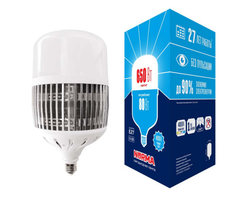 Основное фото Светодиодная лампочка Volpe Norma LED-M80 LED-M80-80W/4000K/E27/FR/NR: Купить в Интернет магазин освещения GCSVET.RU
