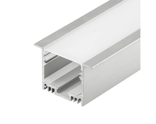 Основное фото Профиль с экраном Arlight SL-LINIA49-F-2500 ANOD+OPAL 020469: Купить в Интернет магазин освещения GCSVET.RU
