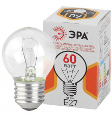 Лампа тип накаливания Эра E27 60W ДШ 60-230-E27-CL Б0039139