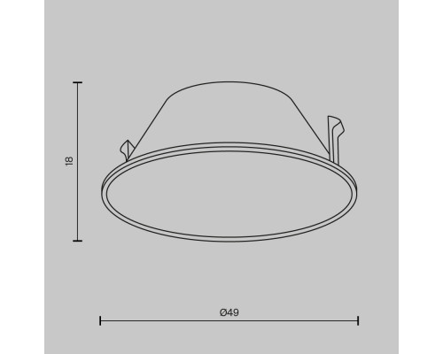 Дополнительное фото Декоративная Рамка для светильника-отражатель Maytoni Wise Ring057-7-B: Купить в Интернет магазин освещения GCSVET.RU