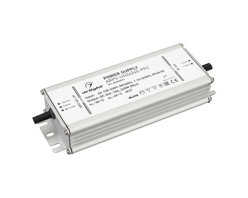 Основное фото Сетевой адаптер Arlight ARPV-UH24240-PFC (24V, 10.0A, 240W) 023640(1): Купить в Интернет магазин освещения GCSVET.RU