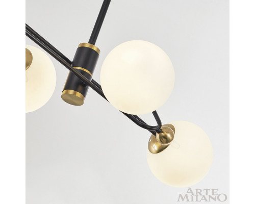 Дополнительное фото Люстра потолочная Arte Milano 272708/4 BK/GD: Купить в Интернет магазин освещения GCSVET.RU
